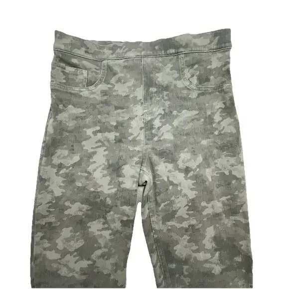 Spanx Leggings Skinny Womens Large Jeanish Ankle Camo Mid Rise Pull On - Picture 2 of 10